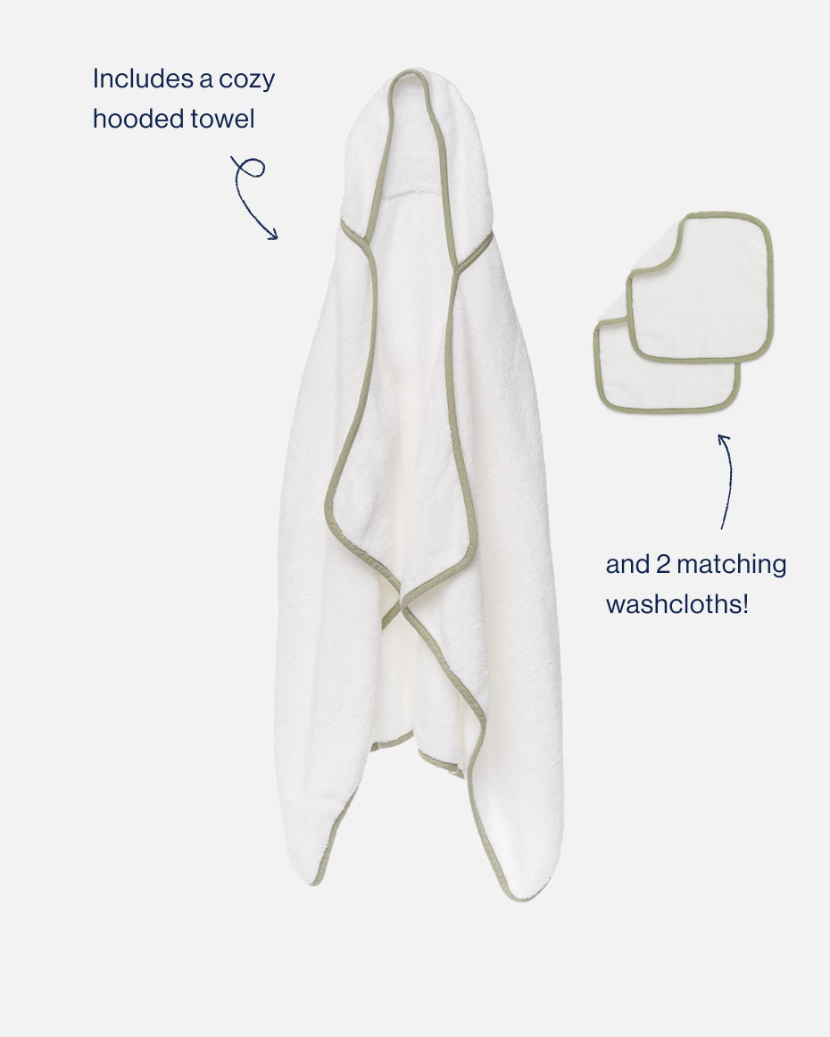 The Hooded Towel + 2 Washcloth Set - Image 2
